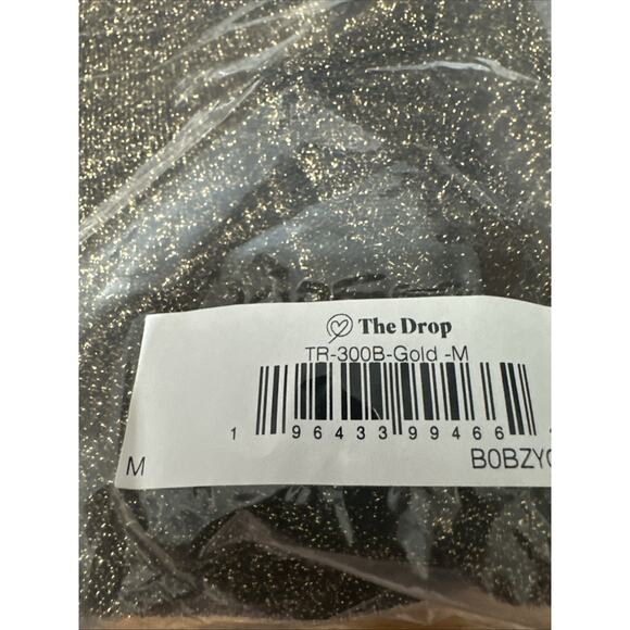 TEREA By Andrea Pitter Emiliana Gold One Shoulder Metallic Ruched Top Medium - Picture 7 of 8